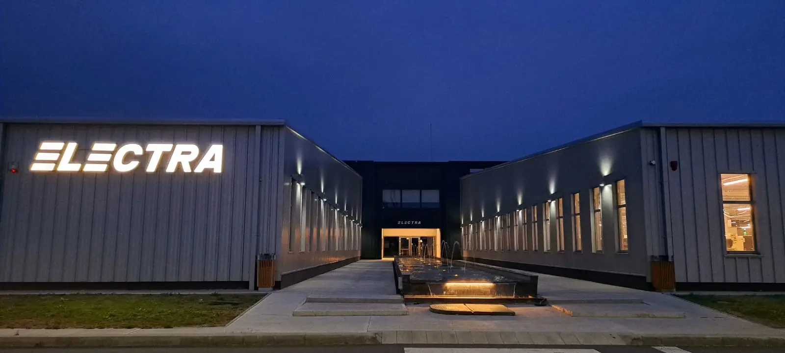 ELECTRA building at night