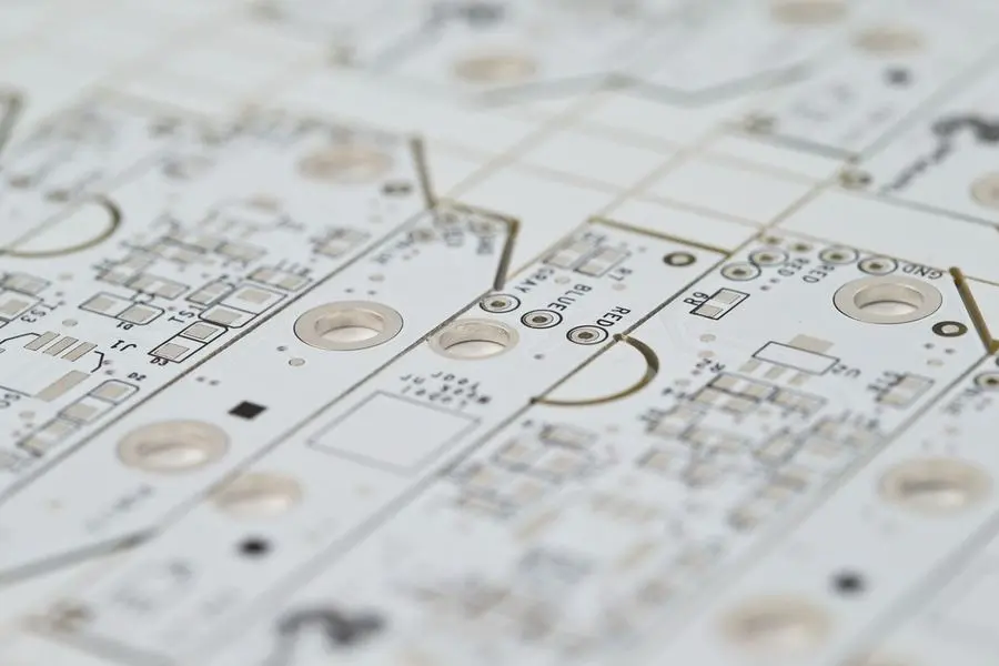 White solder mask PCB panel