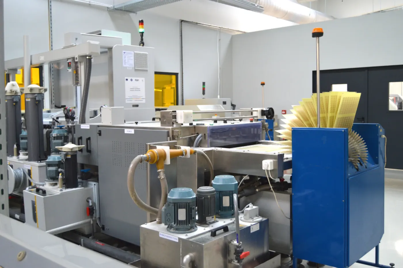 Pumice cleaning line